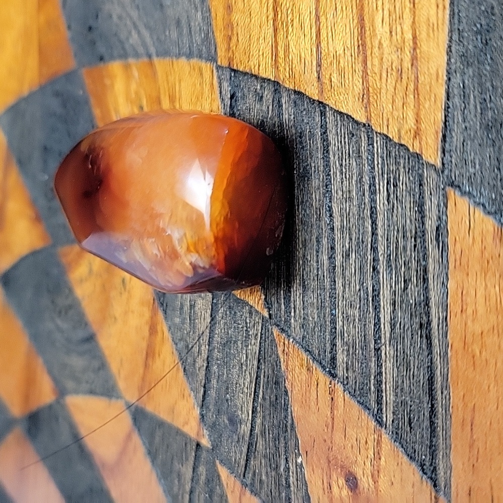 Carnelian Agate Crystal Flame - Picture 7 of 8